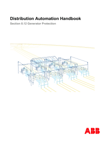Distribution Automation Handbook Section 08p12 Generator Protection