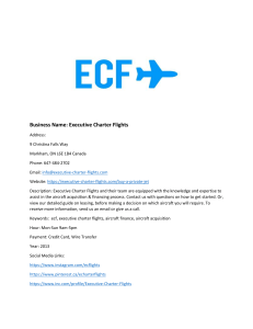 Executive Charter Flights