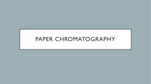 Paper Chromatography Presentation
