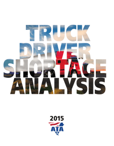 Truck Driver Shortage Analysis 2015