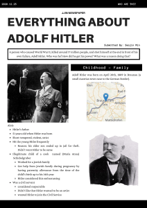 Adolf Hitler: Life, Rise to Power, and Aims