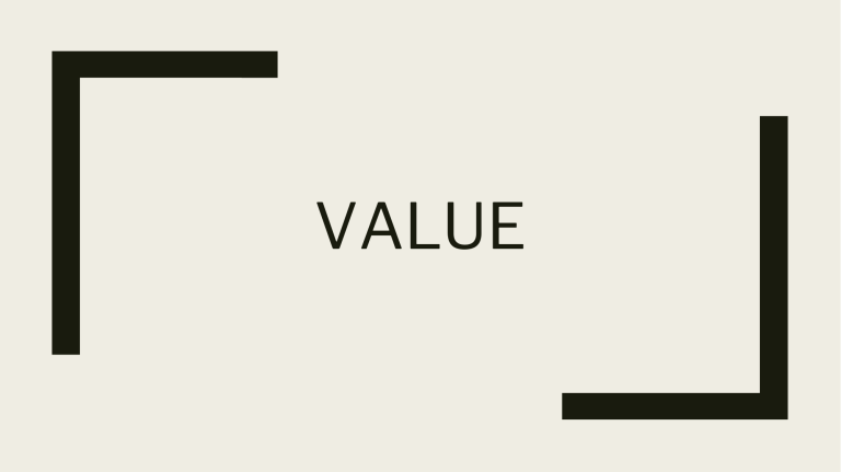 Value