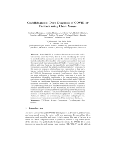 CovidDiagnosis Deep Diagnosis of COVID-19 Patients using Chest X-rays