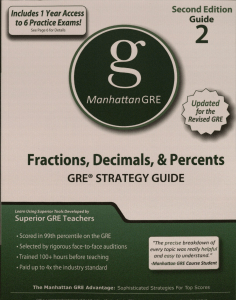 Manhattan GRE Strategy Guide 2 - Fractions, Decimals, Percents [EnglishOnlineClub.com]