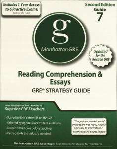 Manhattan GRE Strategy Guide 7 - Reading Comprehension and Essays [EnglishOnlineClub.com]