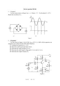 2021 review question Analog Electronics 
