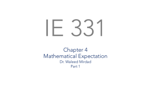 Lecture 9 Mathematical Expectation updated with notes  (1)