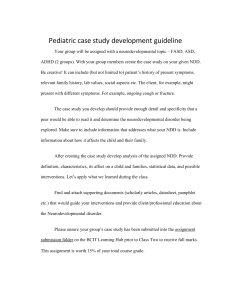 Peds case study development guideline