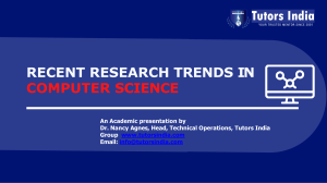 What are the recent Research on Computer Science Topics for 2021