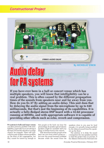 AUDIO DELAY