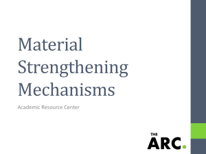 Strengthening Mechanisms Workshop