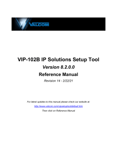 VIP-102B Reference Manual v8-2