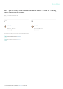 Risk Adjustment Systems in Health Insurance Market