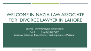 Get Law Services of Divorce Lawyer in Lahore For Divorced (2021)
