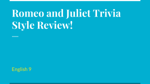 Copy of Romeo and Juliet Trivia style review
