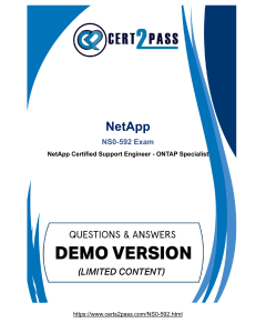 NetApp NS0-592 Exam - How To Prepare? [June 2021]