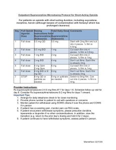 Short-Acting Opioids Microdosing Handout