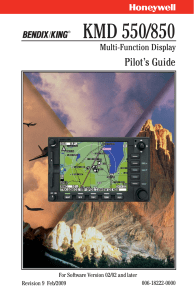 KMD 550/850 Pilot's Guide: Multi-Function Display