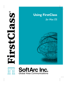 Using FirstClass for Mac OS 3.5 