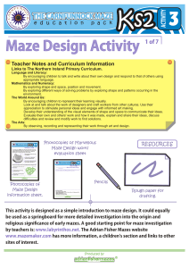 CCP Maze KS2 Activity 3 Design Activity