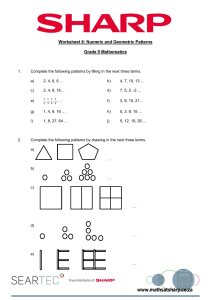 Grade-9-Mathematics-Worksheet-6-Numeric-and-Geometric-Patterns-