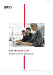 BDO BEGAAP vs IFRS