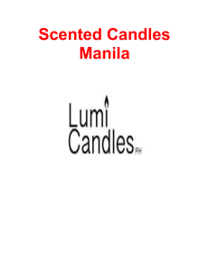 Best Scented Candles Manila  