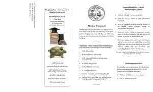 scholarship brochure 2014