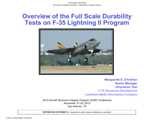 F-35 JSF Durability Test