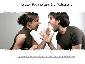 Concern For Easy Talaq Procedure in Pakistan By Top Lawyer (2021)