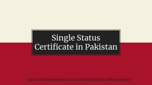 Pakistani Single Certificate - Concern By Lawyer For Single Certificate in Pakistan (2021)