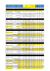 RE-SCHEDULE 2021 CXC TIME TABLE