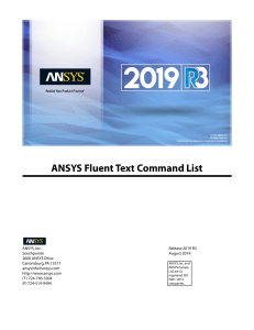 ANSYS Fluent Text Command List R3
