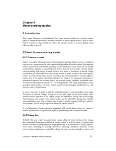 Motor-Starting Studies: Voltage Dips & System Analysis