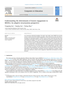 2020-Understanding the determinants of learner engagement in MOOCs-An adaptive structuration perspective