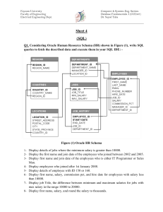 Sheet 4 - SQL