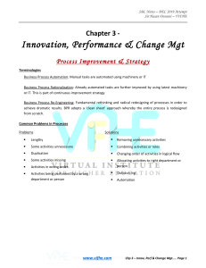 Chp 3 - Innovation, Performance   Change Mgt