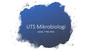 UTS Mikrobiologi