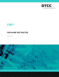 CTM Fixed Income Best practices