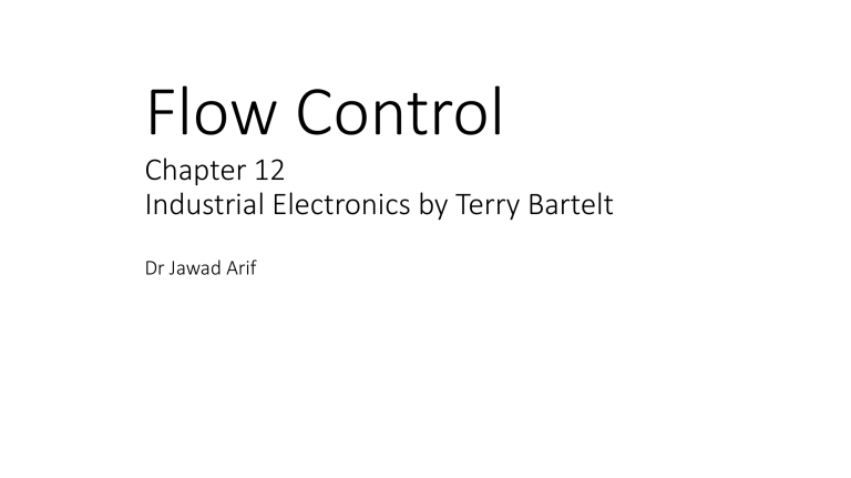 Flow Control in Industrial Electronics