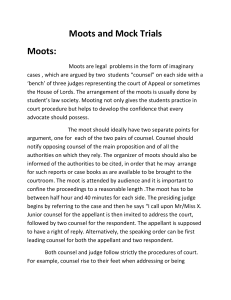 Moots and Mock Trials