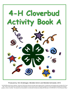 Cloverbud Combined Activity Books