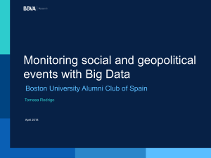Monitoring social and geopolitical events with Big Data