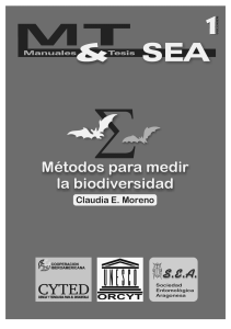 Métodos para medir la biodiversidad - Claudia E. Moreno-2001
