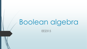 2 Boolean algebra