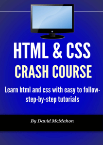 HTML & CSS Crash Course- Learn html and css with easy to follow-step-by-step tutorials ( PDFDrive )