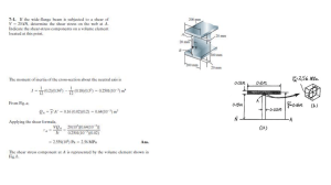 Transverse shear loading examples