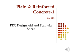 PRC Formula and design aid
