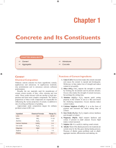 1. Concrete & Its Constituents (CE)
