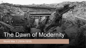 The Dawn of Modernity